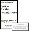 View Image 2 of 6 for Voice in the Wilderness: Collected Essays of Fifty Years  Inventory #20259