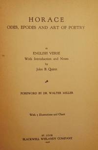 HORACE: ODES, EPODES AND ART OF POETRY IN ENGLISH VERSE