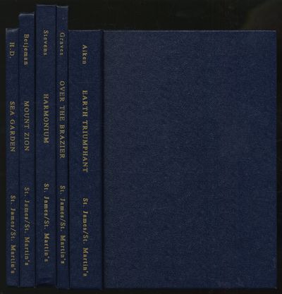 Poetry Reprint Series Set One: Sea Garden by H.D.; Over the Brazier by Robert Graves; Harmonium by Wallace Stevens; Mount Zion by John Betjeman; Earth Trimphant by Conrad Aiken