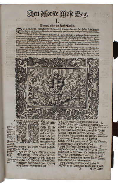 Biblia Det er Den gantske Hellige Scrifft paa Danske igien offuerseet oc Prentet effter vor allernaadigste Herris oc Kongis K. Christian den IV. Befaling. Mett Register/ alle D. Lutheri Fortaler ghans Udledning i Brædden oc Viti Theodori Summarier. Cu... - [THE MAGNIFICENT CHRISTIAN IV FOLIO BIBLE] (photo 9)