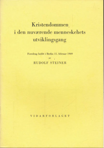 Kristendommen i den nuværende menneskehets…