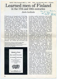 Learned men of Finland in the 17th and 18th…