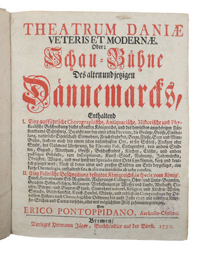 Theatrum Daniæ veteris et modernæ. Oder: Schau=Bühne Des alten und jetzigen Dännemarcks, Enthaltend I. Eine ausführliche Chorographische, Antiquarische, Historische und Physicalische beschreibung dieses uhralten Königreichs....II. Eine Politische Besc... (photo 3)
