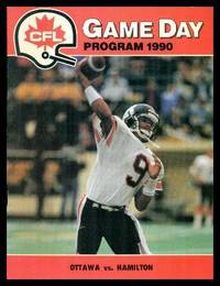 image of CFL GAME DAY PROGRAMS 1990 - HAMILTON TIGER CATS