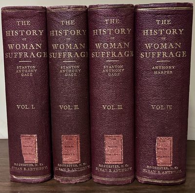 Rochester, NY: Susan B. Anthony, 1902. Hardcover. Publisher's full burgundy cloth backstrips lettere...