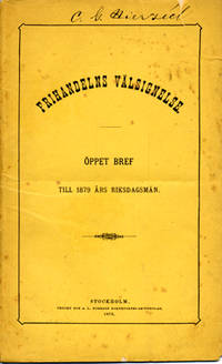 Frihandelns välsignelse. Öppet bref till 1879 års…