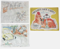 Four original sketches for Kathleen Hale's 'Orlando's Magic Carpet' [with]...