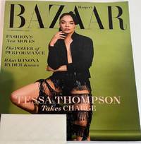 cover of Harper's Bazaar Magazine August 2022 Tessa Thompson