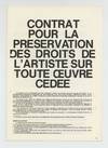 Contrat pour la Préservation des Droits de l'Artiste sur Toute Oeuvre Cédée