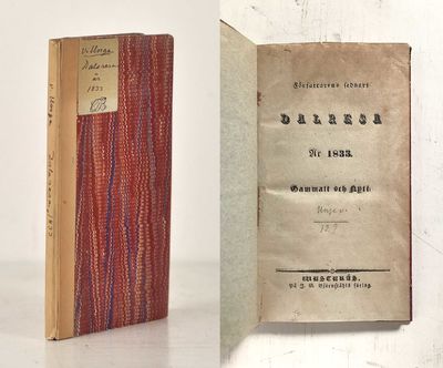 Författarens sednare Dalresa år 1833. Gammalt och…