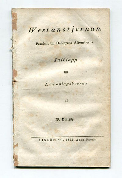 Westanstjernan. Pendant till Dahlgrens…