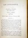 Law Intelligence: Fogarties & Stillman Vs. The State Bank..(Charleston [S.C.], 1860
