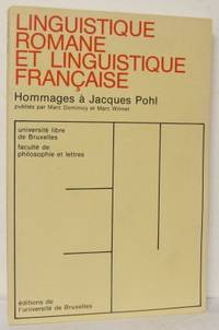 Linguistique romane et linguistique française.…