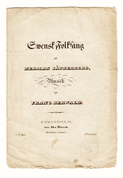 Swensk folksång af Herman Sätherberg, musik af…