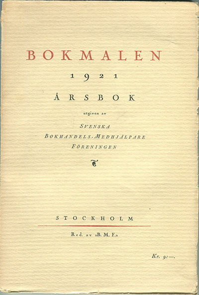 Bokmalen 1921. Årsbok.