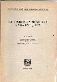 [SIGNED] [MEXICO] LA ESCRITORA MEXICANA MARIA ENRIQUETA