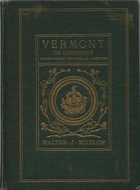 Vermont: Its Government: 1921-1922