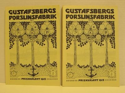 Gustafsbergs porslinsfabrik. Priskurant 1913.…