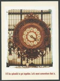 GRAND MARNIER POSTCARD, CLOCK AT THE MUSEE D'ORSAY, PARIS