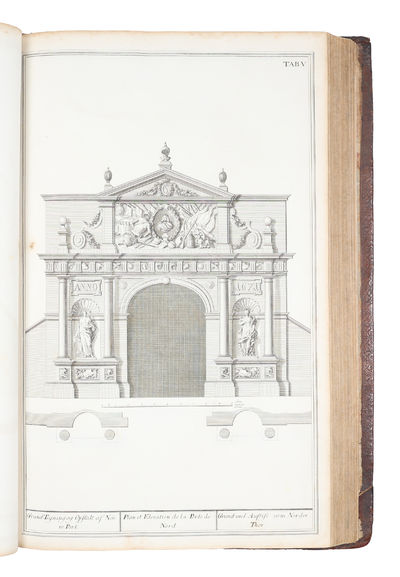 Den Danske Vitruvius [The Danish Vitruvius]. Indeholder Grundtegninger, Opstalter, og Giennemsnitter af de mærkværdigste Bygninger i Kongeriget Dannemark, samt de Kongelige Tydske Provintzer, Tilligemed en kort Beskrivelse over hver Bygning i sær. Dee... - [A MONUMENT OF BAROQUE ARCHITECTURE] (photo 13)