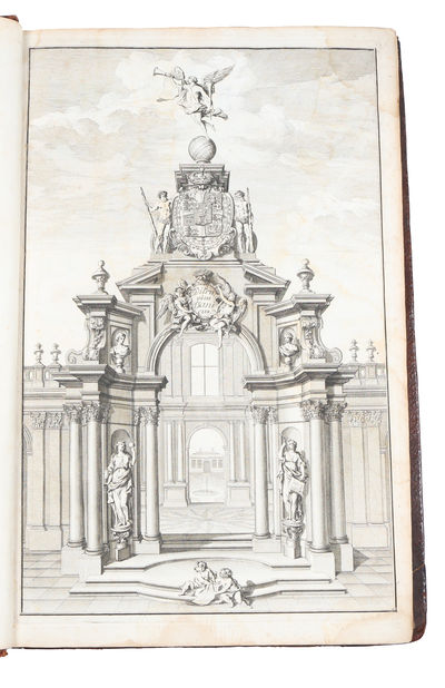 Den Danske Vitruvius [The Danish Vitruvius]. Indeholder Grundtegninger, Opstalter, og Giennemsnitter af de mærkværdigste Bygninger i Kongeriget Dannemark, samt de Kongelige Tydske Provintzer, Tilligemed en kort Beskrivelse over hver Bygning i sær. Dee... - [A MONUMENT OF BAROQUE ARCHITECTURE] (photo 16)