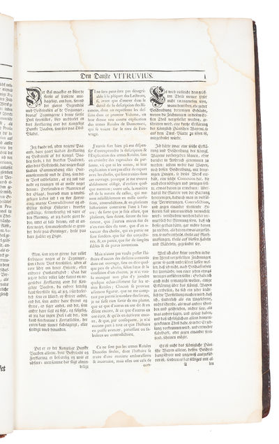 Den Danske Vitruvius [The Danish Vitruvius]. Indeholder Grundtegninger, Opstalter, og Giennemsnitter af de mærkværdigste Bygninger i Kongeriget Dannemark, samt de Kongelige Tydske Provintzer, Tilligemed en kort Beskrivelse over hver Bygning i sær. Dee... - [A MONUMENT OF BAROQUE ARCHITECTURE] (photo 8)