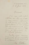 Autograph Letter Signed (ALS) thanking the publishers for sending an art book