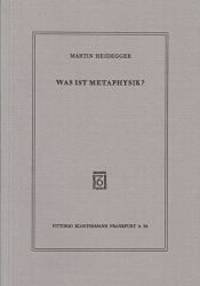 Was Ist Metaphysik? (German Edition) by Martin Heidegger - 2007-01-01