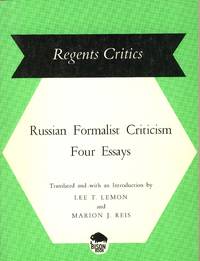 Russian Formalist Criticism: Four Essays