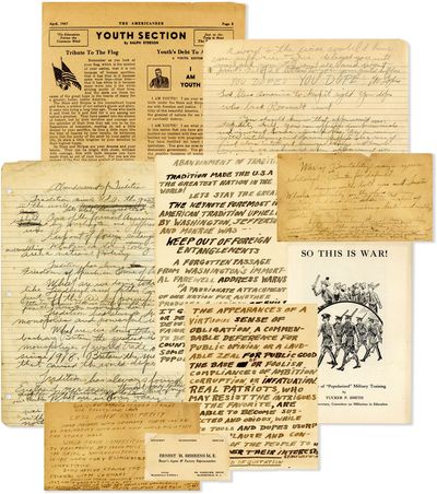An Archive of Manuscripts, Printed Materials and Ephemera Concerning the Pro-Fascist Anti-War Movement in The United States