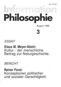 Information Philosophie 3. August 1996.