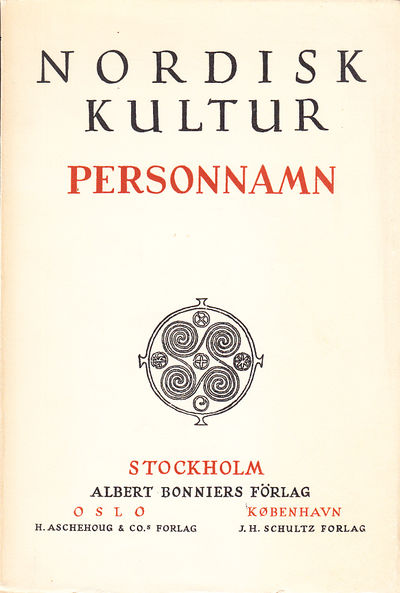 Personnamn. [Utg. av] Albert Bonniers förlag.