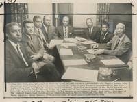 Press Photo of MLK and Other African American Leaders at a Meeting Following the 1964 Harlem Uprising