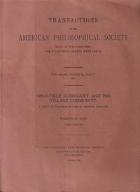 cover of Open-Field Husbandry and the Village Community. Transactions of the American Philosophical Society New Series Volume 55 Part 7 1965