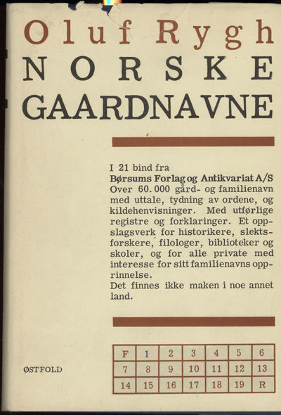 Norske gardsnavne. Smaalenenes amt. (Østfold)…