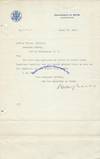 A Pair Of Letters By Influential American Diplomat Wilbur Carr; One Mentions A Special Cipher Code