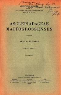 Asclepiadaceae mattogrossenses.