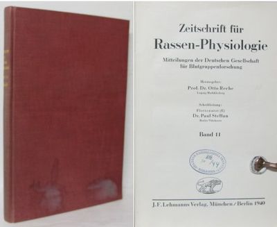 Zeitschrift für Rassen-Physiologie.  Band 11.