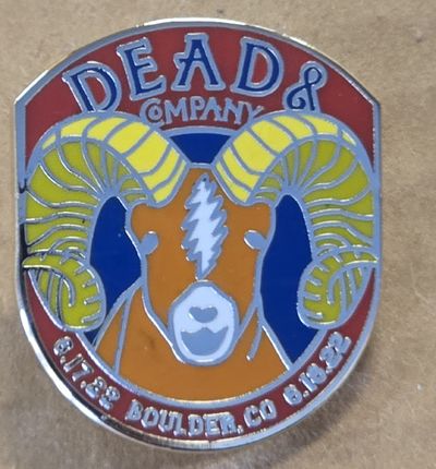 Dead and Company - 2022 - Summer Tour - Pin - Boulder, CO - Folsom Field, June 17+18, 2022