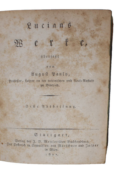 Werke, übersetzt von August Pauly. 15 Bde. in 3 Abtheilungen (photo 2)