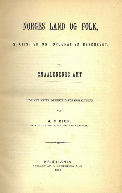 Norges land og folk, statistisk og topografisk…