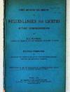 Ueber Methoden der Messung der Wellenlangen des Lichtes