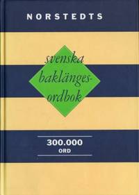 Norstedts svenska baklängesordbok.