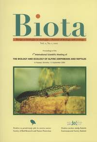 image of Proceedings of the 1st International Scientific Meeting of the Biology and Ecology of Alpine Amphibians and Reptiles in Nazarje, Slovenia, 1-3 September 2000