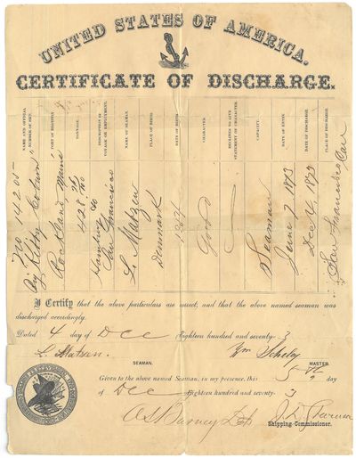 United States of America. Certificate…