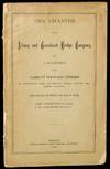 [AMERICANA] THE CHARTER OF THE ALBANY AND GREENBUSH BRIDGE COMPANY, AND A STATEMENT OF ITS CLAIMS ON THE PUBLIC INTEREST IN CONNECTION WITH THE BOSTON, HOOSAC TUNNEL AND ALBANY RAILROAD. WITH PROFILE OF BRIDGE AND MAP OF RIVER