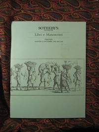 image of Libri e Manoscritti; Firenze; 23 Novembre 1989