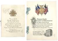 Commemorative Menu Designed by Tiffany & Co., 1902, for the Chamber of Commerce