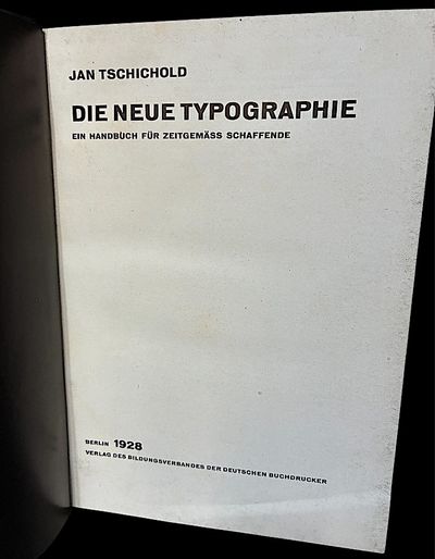 Die neue Typographie. Ein Handbuch für zeitgemäss…