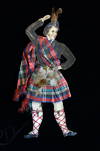 Fine 12" Watercolor Dressed Scotsman with Articulated Legs c1890s